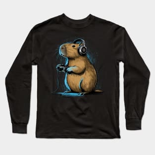 Capy-Gamer Long Sleeve T-Shirt